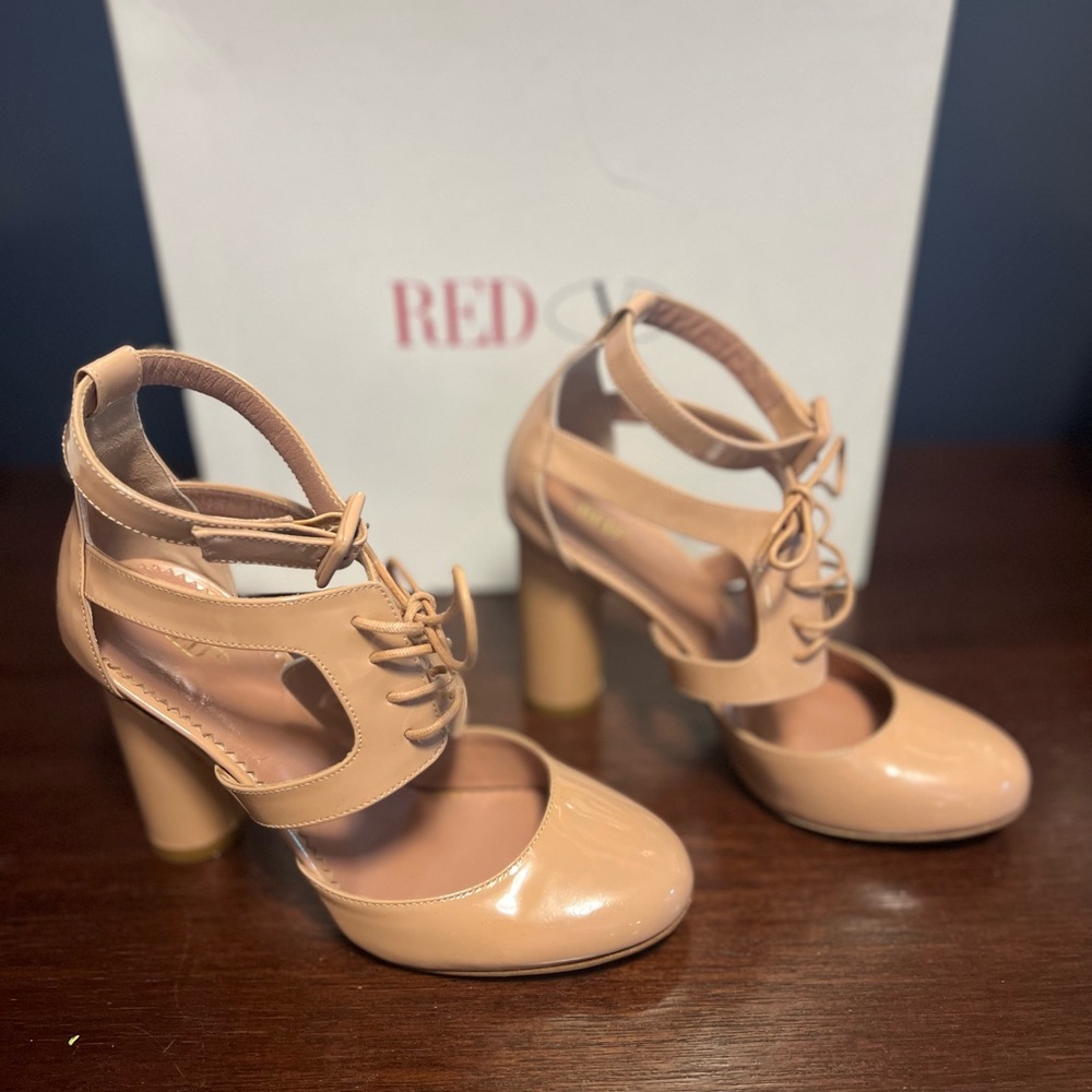 RED Valentino Nude Mary Jane Heels
